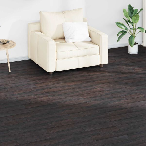vidaXL Flooring Planks 18 pcs Dark Brown 2.51 m&sup2; PVC