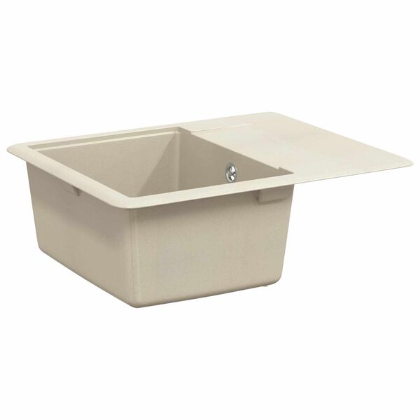 vidaXL Sink Beige 560 x 460 mm 80% Quartz and 20% Resin