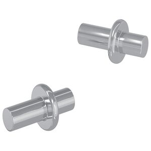 vidaXL Shelf Peg 2 pcs Silver 8.6 x 8.6 x 14.6 mm Steel