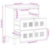 vidaXL Bedside Cabinet Brown 50 x 33 x 62 cm Solid Mango Wood