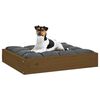 vidaXL Dog Bed Honey Brown 51.5x44x9 cm Solid Wood Pine