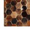 vidaXL Leather Rug Patchwork Cowhide Brown 170 x 120 cm Leather