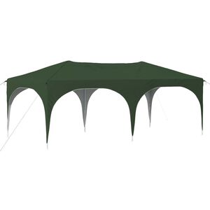 vidaXL Pop-up Party Tent 575 x 288 x 245 cm Green Oxford Fabric