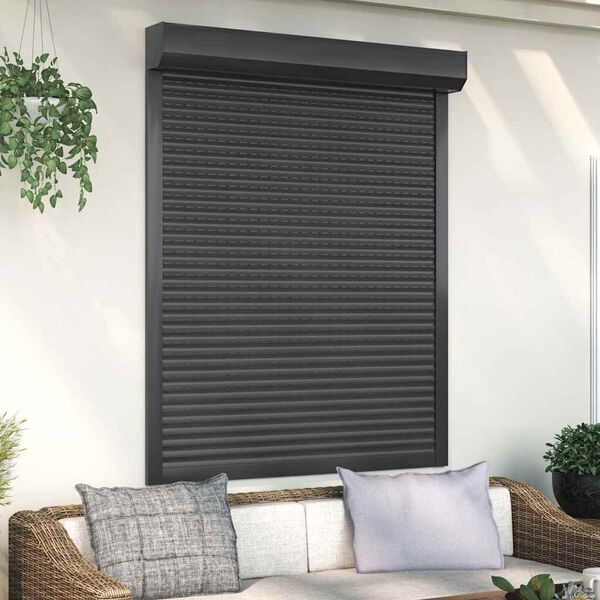 vidaXL Roller Shutter Aluminium 120x150 cm Anthracite