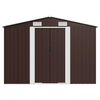 vidaXL Garden Shed Brown 257x990x181 cm Galvanised steel