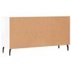 vidaXL Shoe Bench High Gloss White 102x35x55 cm Engineered Wood