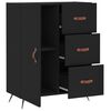 vidaXL Sideboard Black 69.5x34x90 cm Engineered Wood