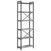 vidaXL Bookshelf Grey sonoma 60 x 30 x 190 cm Engineered Wood