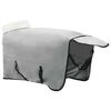vidaXL Horse Blanket Full Light Grey and Pink 165 cm Polar fleece