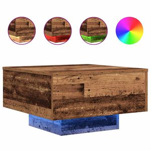 vidaXL Coffee Table Old Wood 55 x 55 x31 cm Engineered Wood