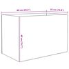 vidaXL Aquarium with Storage Transparent 60 x 35 x 40 cm Glass