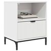 vidaXL Bedside Cabinet White 49 x 36 x 61 cm Engineered wood