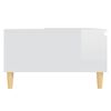 vidaXL Coffee Table High Gloss White 90x60x35 cm Engineered Wood
