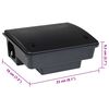 vidaXL Mouse Traps 6 pcs Black 23x19x9.5 cm