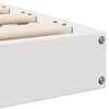 vidaXL Floor Bed Frame White 213.5 x 84 x 9 cm Solid Pine Wood