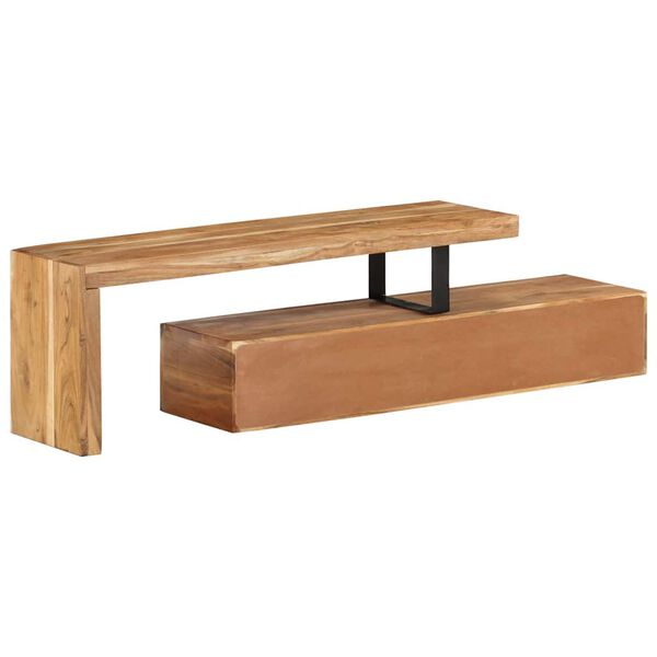 vidaXL TV Stand (118-200)x30x40 cm Solid Wood Acacia
