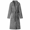 vidaXL Bathrobe without Hood Dark Grey S Flannel