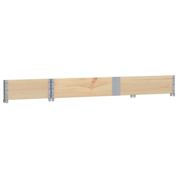 vidaXL Pallet Collar 150x50 cm Solid Wood Pine