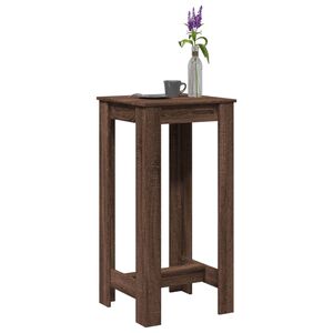 vidaXL Bar Table Brown Oak 51x50x103,5 cm Engineered Wood