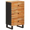 vidaXL Side Cabinet with Drawer Brown 40 x 33 x 75 cm Solid Mango Wood