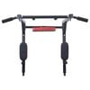 VidaXL Pull Up Bar Dip Station Black and Red 89 x 59 x 70 cm