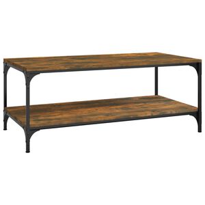 vidaXL Coffee Table Smoked Oak 100x50x40 cm Engineered Wood