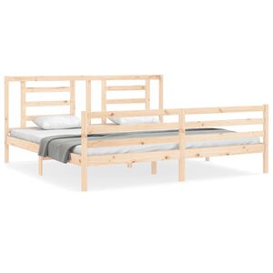 vidaXL Bed Frame without Mattress 200x200 cm Solid Wood