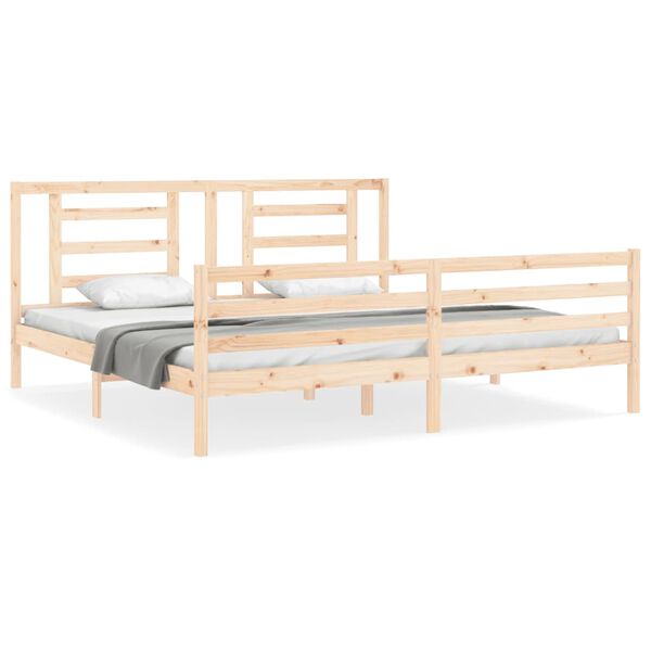 vidaXL Bed Frame without Mattress 200x200 cm Solid Wood