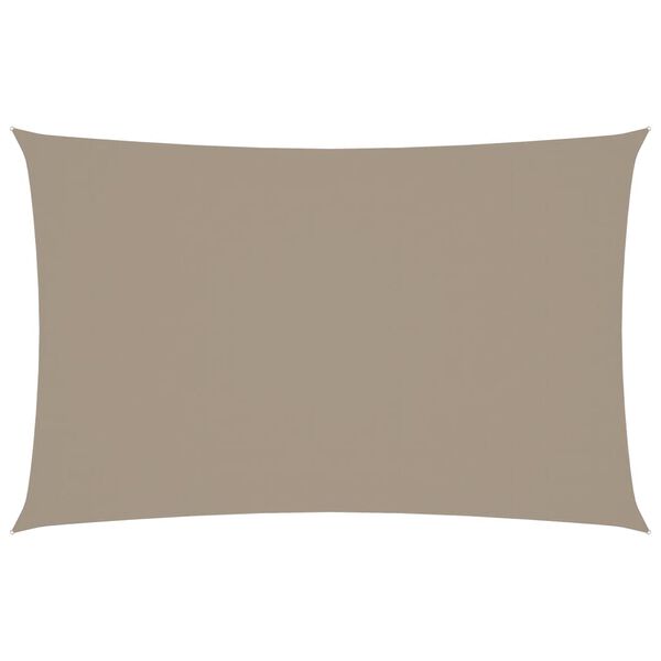 vidaXL Sunshade Sail Oxford Fabric Rectangular 2x5 m Taupe