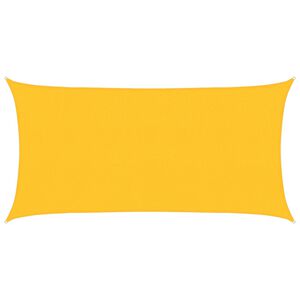 vidaXL Sunshade Sail 160 g/m&sup2; Yellow 2x4 m HDPE