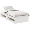 vidaXL Day Bed with Mattress White 80x200 cm Solid Wood Pine
