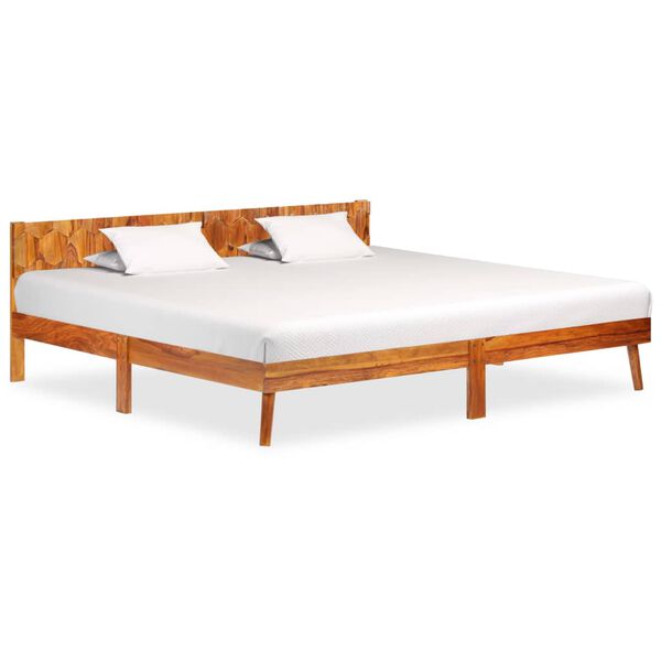 vidaXL Bed Frame without Mattress Solid Wood 200x200cm