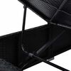 vidaXL Garden Sunloungers Reclining 3 pcs Black Poly rattan