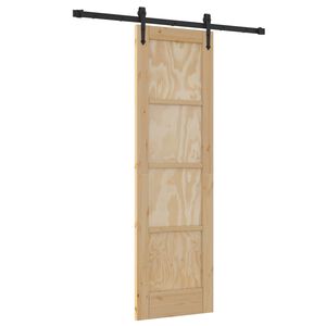 vidaXL Sliding Door ORKDAL 61 x 198.5 cm Solid Pine Wood Natural