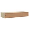 vidaXL Wall Drawer Shelves 2 pcs Oak and White 60x23.5x10cm MDF