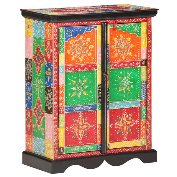 vidaXL Hand Painted Sideboard 60x30x75 cm Solid Mango Wood