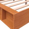 vidaXL Bed Frame without Mattress Wax Brown 160x200 cm Solid Wood Pine