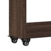 vidaXL Cabinet with Wheels Brown Oak 60x22x79 cm Engineered Wood