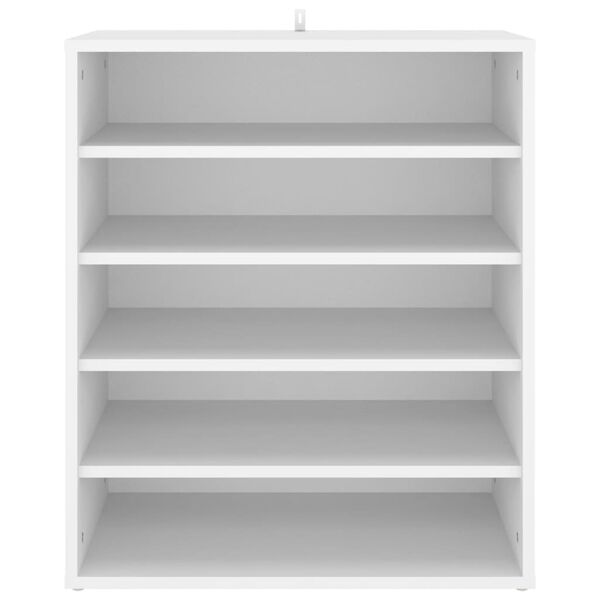 vidaXL Shoe Cabinet White 60x35x70 cm Engineered Wood