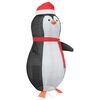 vidaXL Snow Penguin Figure Warm White 78 x 88 x 180 cm Fabric