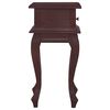 vidaXL Bedside Table Classical Brown 35x30x60 cm Solid Mahogany Wood