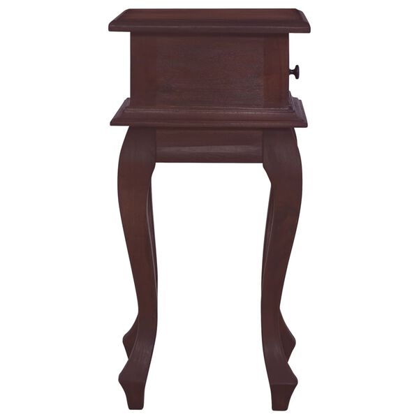 vidaXL Bedside Table Classical Brown 35x30x60 cm Solid Mahogany Wood