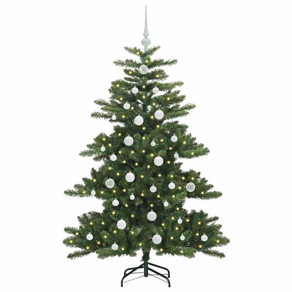 vidaXL Artificial Hinged Christmas Tree Green 150 cm PVC and Steel