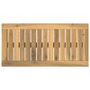 vidaXL Table Top 60.5 x 30 x 2 cm Rectangular Solid Acacia Wood White