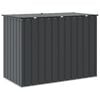 vidaXL Garden Storage Box Black 151.5 x 82 x 110.5 cm Steel