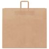vidaXL Paper Bags 250 pcs with Handles Brown 54x15x49 cm
