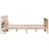 vidaXL Bed Frame without Mattress 120x190 cm Small Double Solid Wood Pine