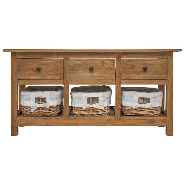 vidaXL Sideboard Solid Mahogany Wood 100x30x50 cm