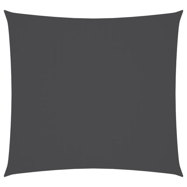 vidaXL Sunshade Sail Oxford Fabric Square 5x5 m Anthracite