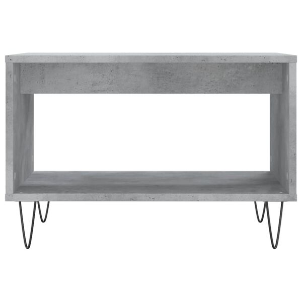 vidaXL Coffee Table Concrete Grey 60x50x40 cm Engineered Wood
